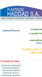 Mobile Screenshot of plasticoshaddad.cl