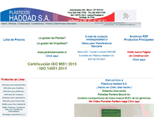 Tablet Screenshot of plasticoshaddad.cl